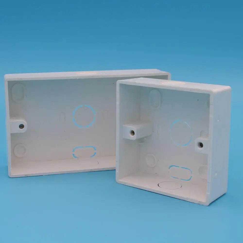 wall electrical switch back junction PVC boxes