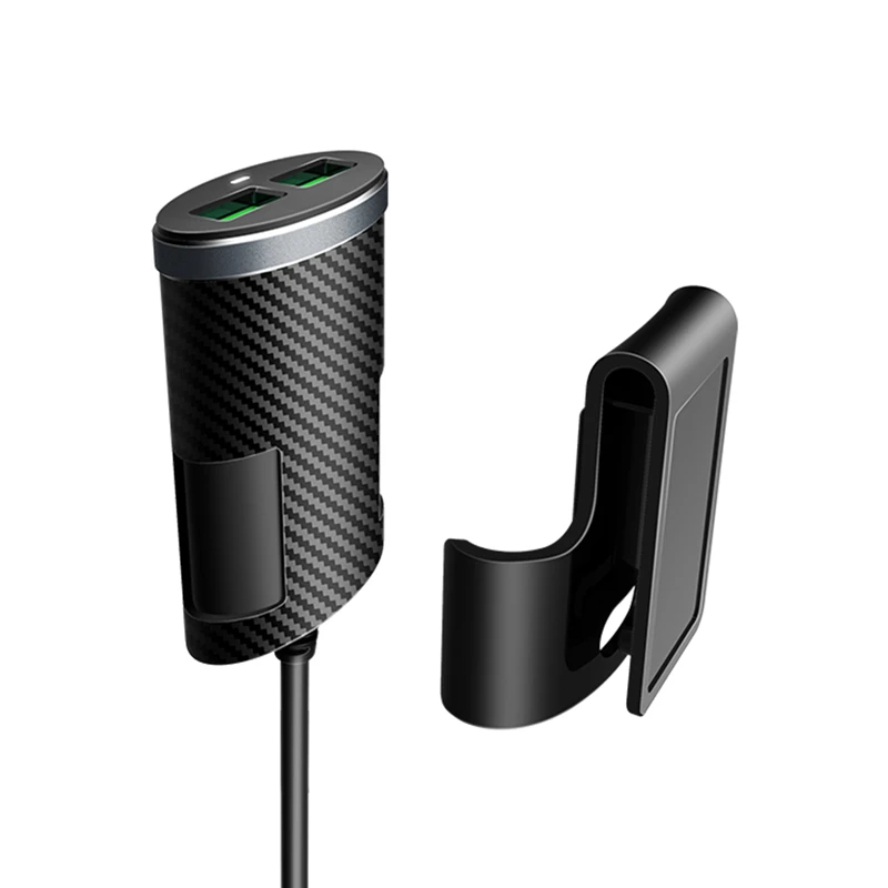 C502 4 USB Port сети 5.1A Электрический автомобильное зарядное устройство для телефона с одним метровый кабель подключения кабеля зарядки