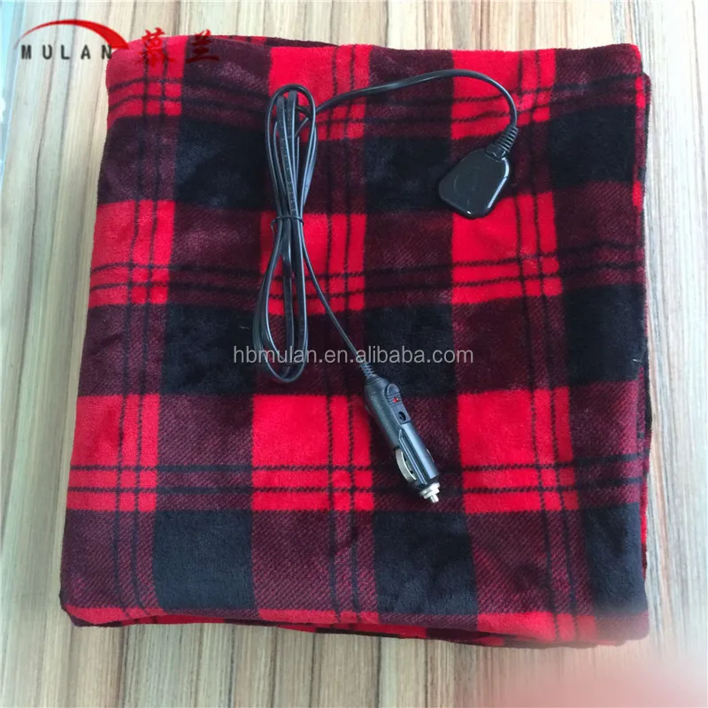 12 volt electric car blankets throws camping, vehicle blanket