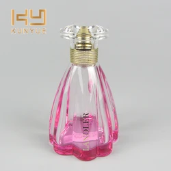 Essential Oil Bottle Transparent 100ml Cosmetic Glass Perfume Bottle with Matte Silver Screw Cap