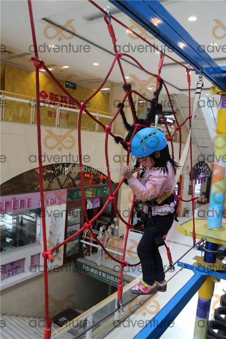 Hot Sale Kids Indoor playground Attraction Park Equipment Adventure Ropes Course,Ropes Adventure,Obstacle Course