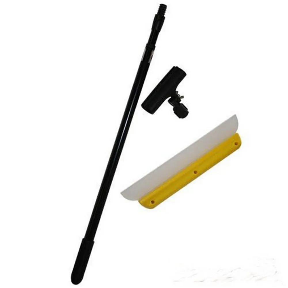 Long telescopic handle silicone car wash window cleaning wiper washer squeegee water removal blade with connector