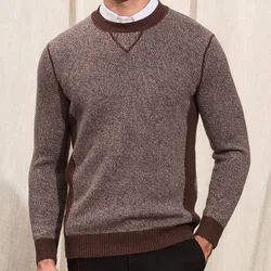 Pure merino wool  autumn and winter warm sweater youth thick sweater