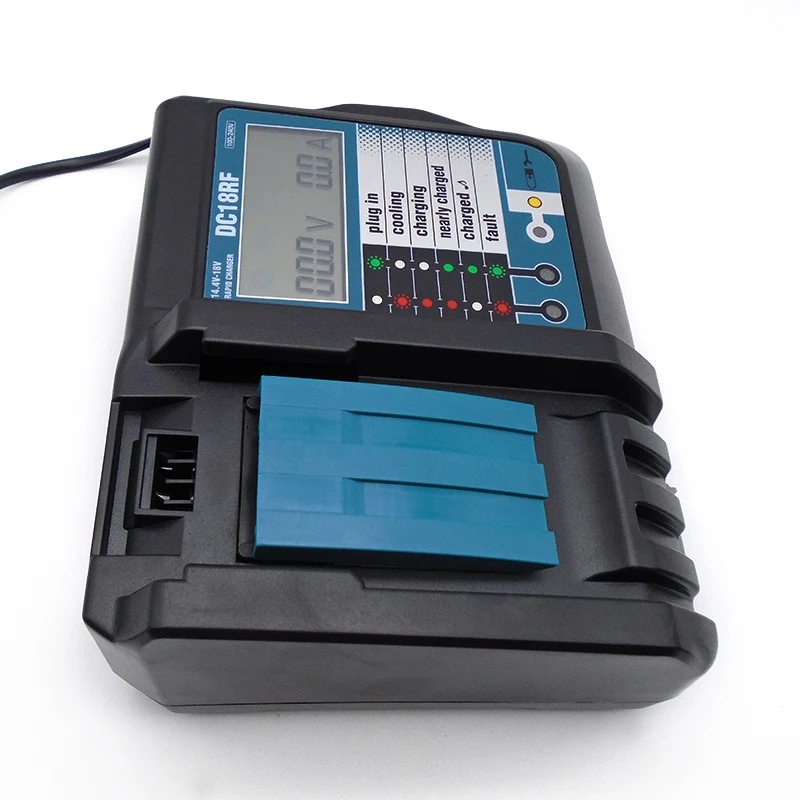 DC18RF 18V Li-ion replace Power Tools Battery Charger for Makitas 14v-18v Drill Charger with led screen and USB output