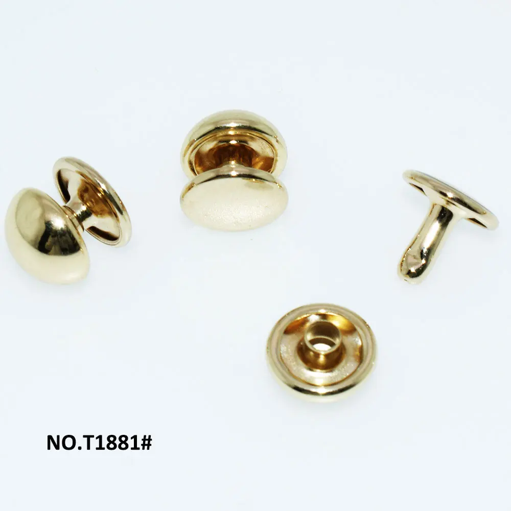High-Quality Hardware Accessories Metal double round head rivets with button