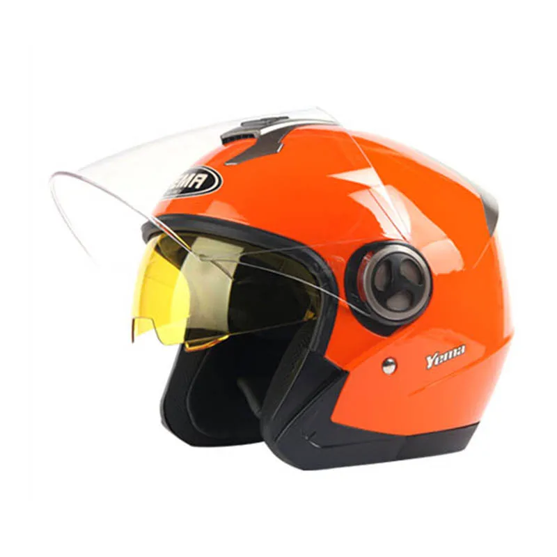 YM-623 vega scooter design open face helmets with dual visors