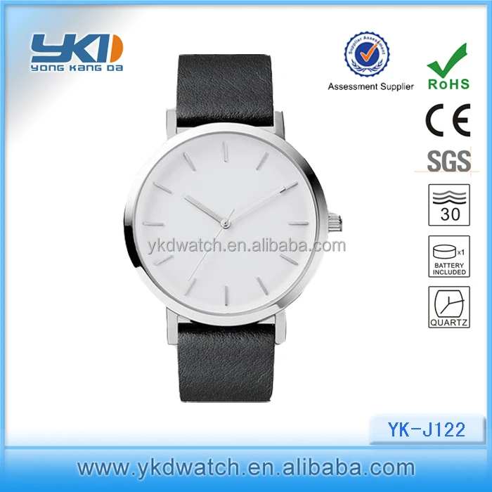 Кожа наручные водонепроницаемый стали часы, кожа наручные часы 30-50ATM доказательство воды