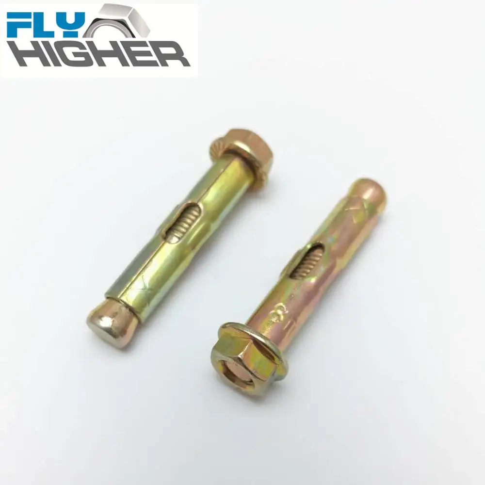 M6 sleeve anchor bolt with hex flange nut