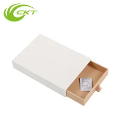 Luxury Unique Cardboard Paper Packaging Sliding Drawer White Bangle Bracelet Jewelry Gift Box