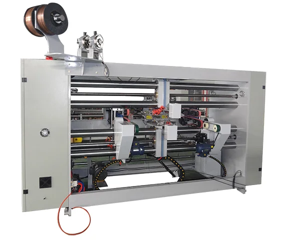 Competitive price semi-automatic double piece corrugated box stitching machine