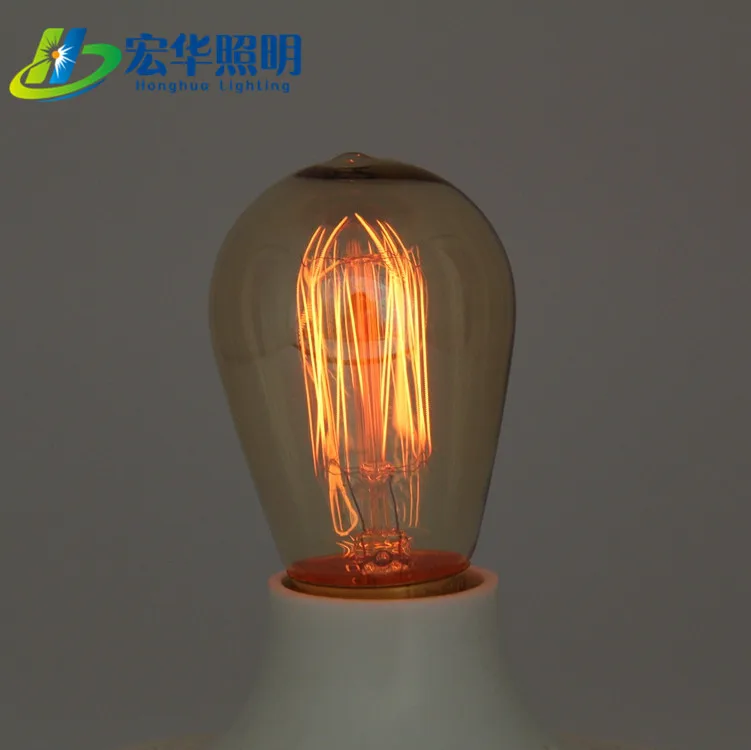 St45 25W 220V vintage tungsten retro Edison style filament lighting bulb