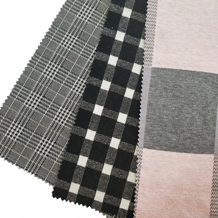 Hot Sale Double Knit Jacquard Tessuto Jacquard Crepe  Metallic Lurex Fabric