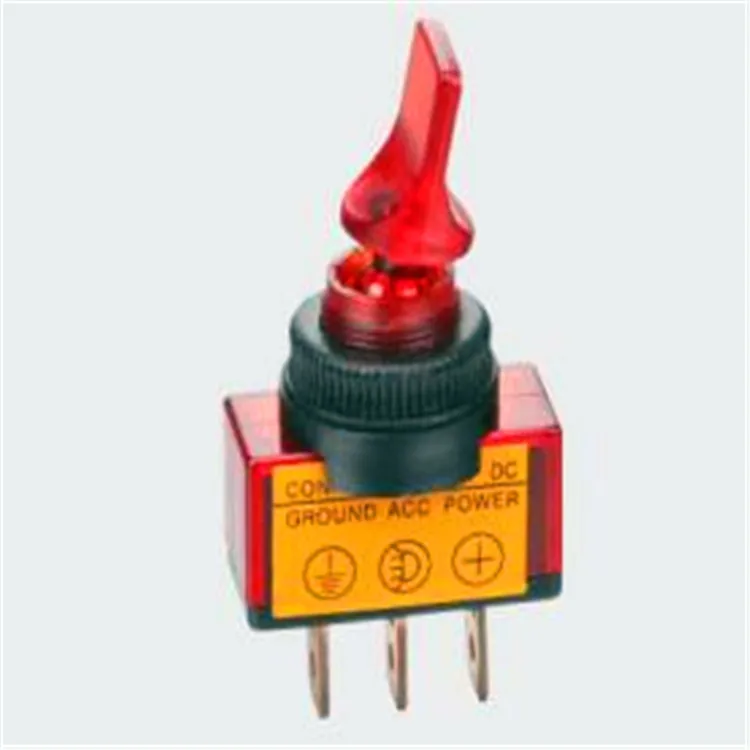 ASW-13D 20A 12VDC SPST 3 Pin ON OFF Toggle Switch Lamp 3 Pin Blue