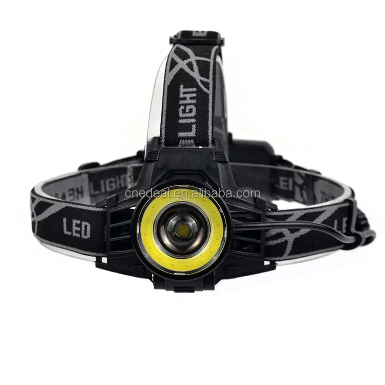
Jialitte H017 Outdoor Waterproof COB Led Headlight Aluminum Dual Light Sources CREES T6 Rechargeable LED Headlamp 