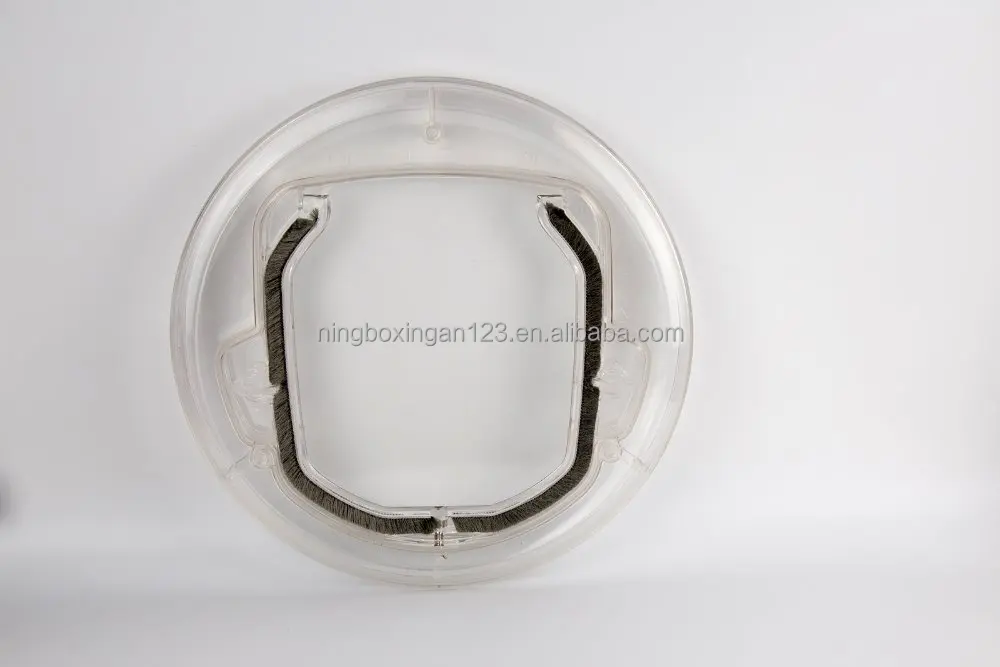 
Pet Door for Cats and Small Dogs with 4 Ways Lock,Round Clear Cat Flap with Door Liner Kit Best Fits for Screen Window / Sliding 