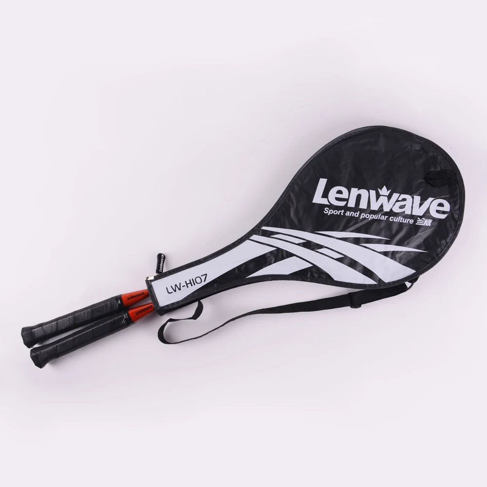 Newest outdoor custom printed badminton racket