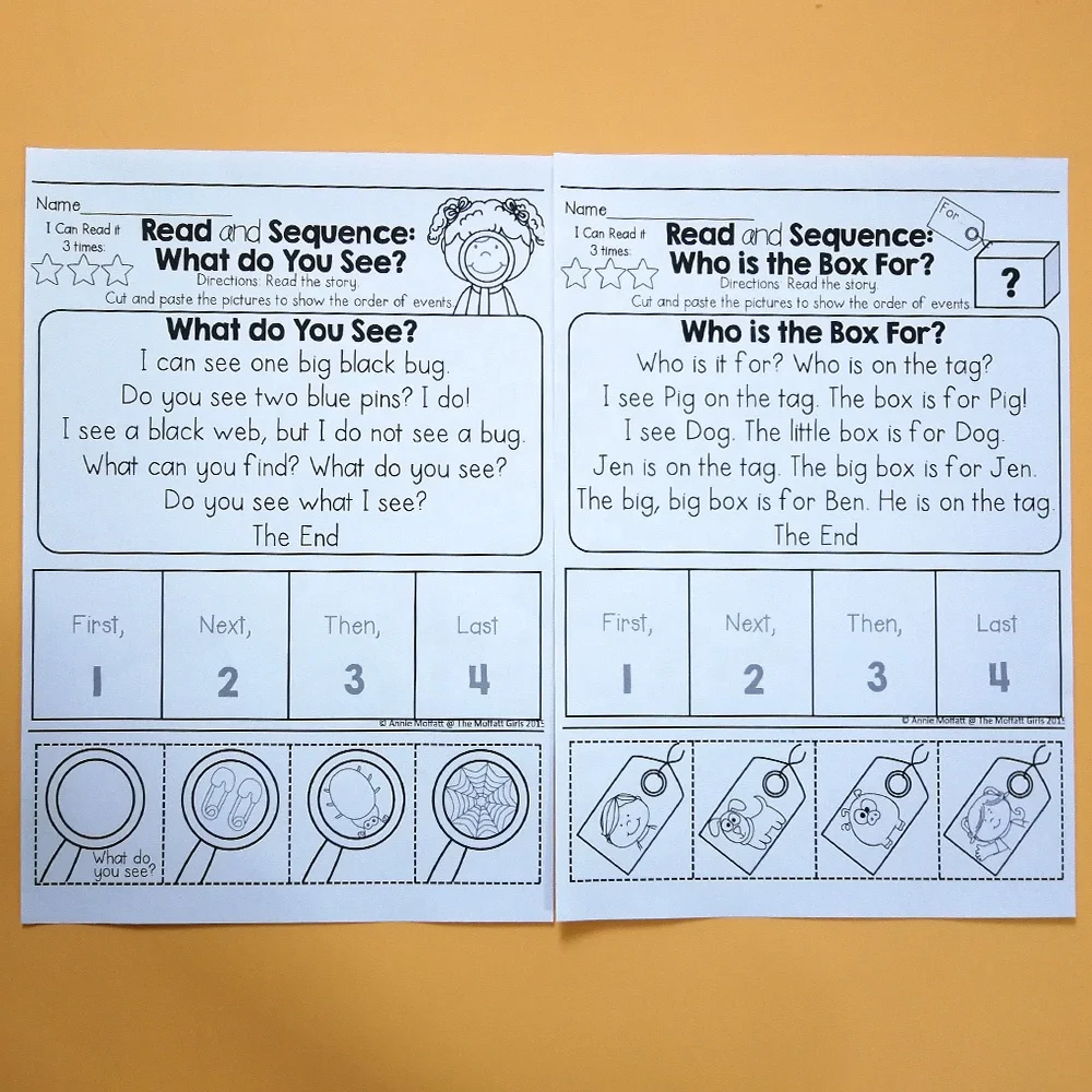 Kids Games English Phonics Sight Words Read and Sequence Preschool Reading Comprehension Workbook Exercise Book Baby Toys