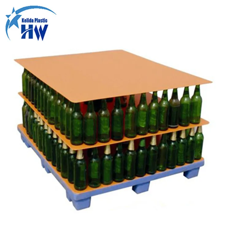 
High quality waterproof pp corrugated sheet for bottle storage pallet lary pad 