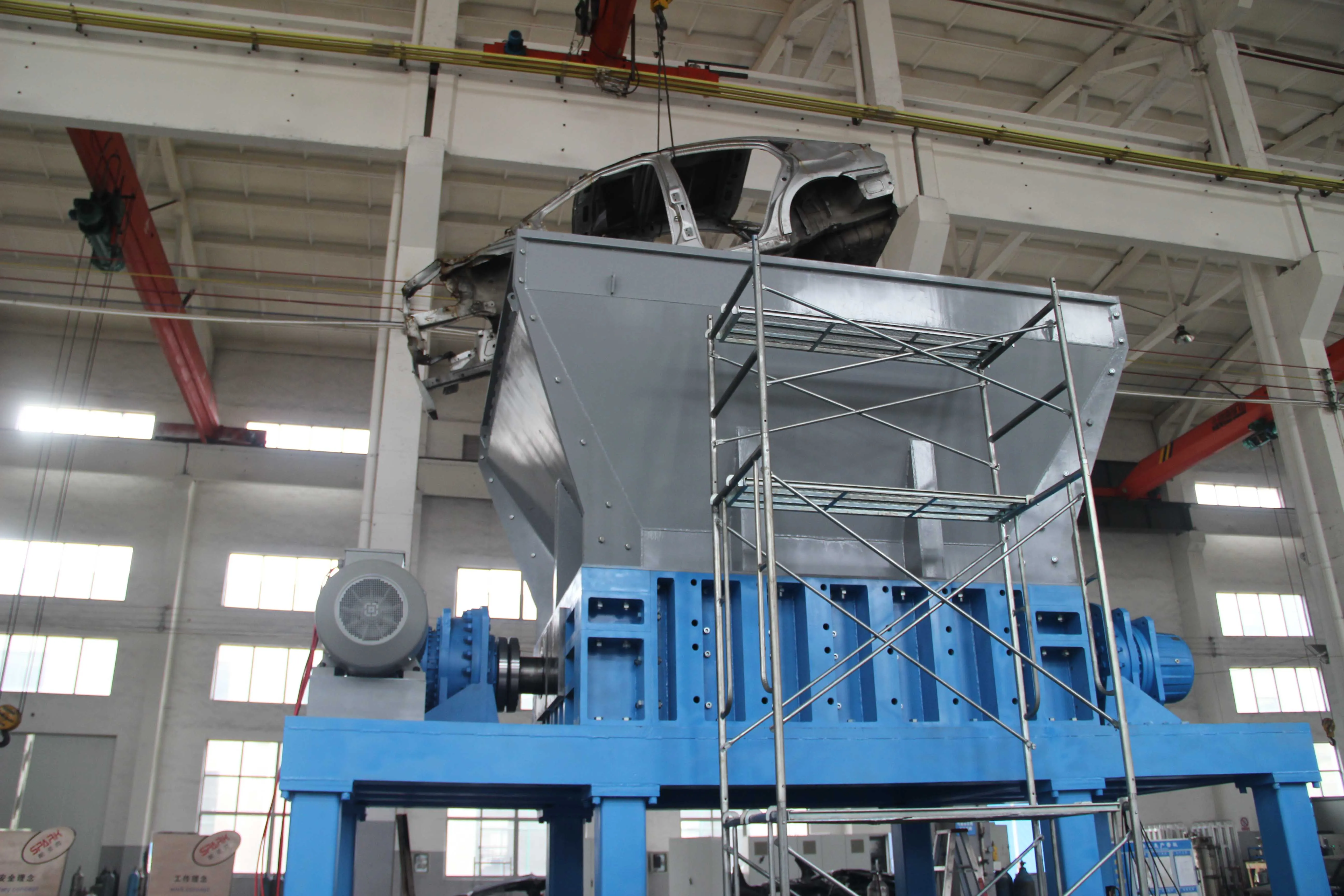 
fully automatic scrap metal recycling machine car crusher shredder machine for sale 