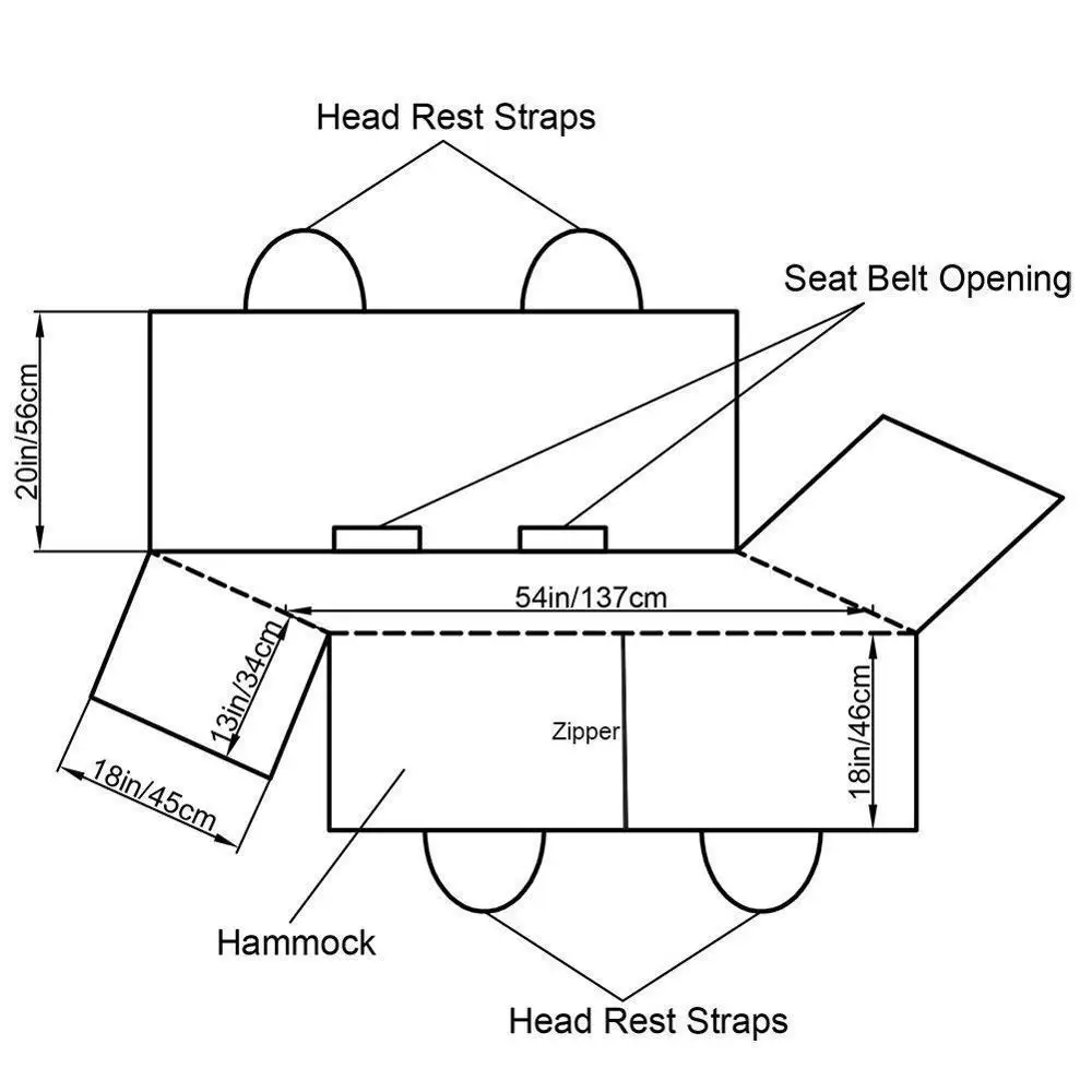 
Hammock Scratch Proof Nonslip Durable Soft Pet Back Seat Covers Products Pet 