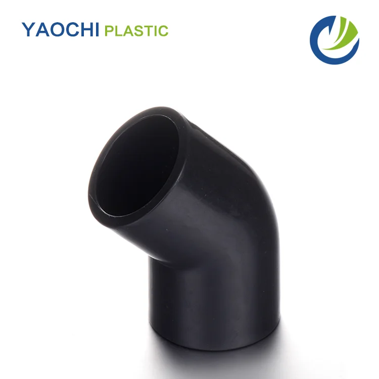 pipe and fittings best supplier in China SCH80 standard 45 degree elbow upvc pipe fitting