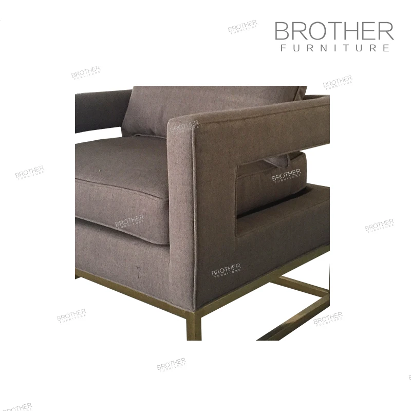 Ali baba new products Accent chairs furniture gold occasional chairs metal accent chair