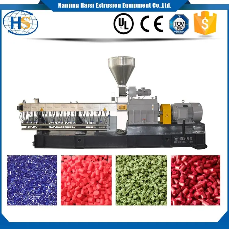 Twin Винт наполнителя masterbatch цвет masterbatch производственного оборудования