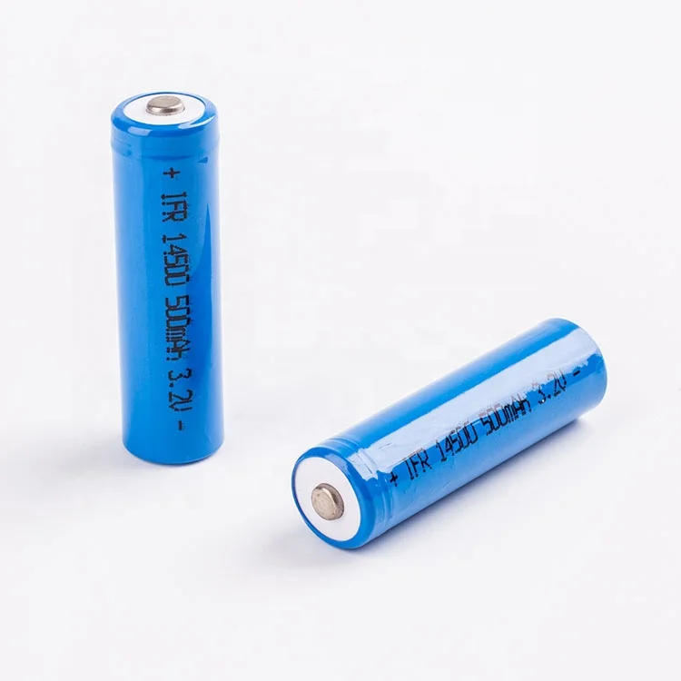 China high capacity 3.2V 14500 500mAh Lithium battery