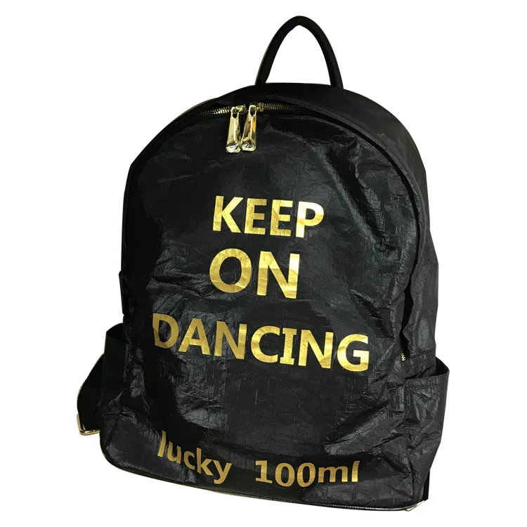 Men foldable custom waterproof travel tyvek backpack