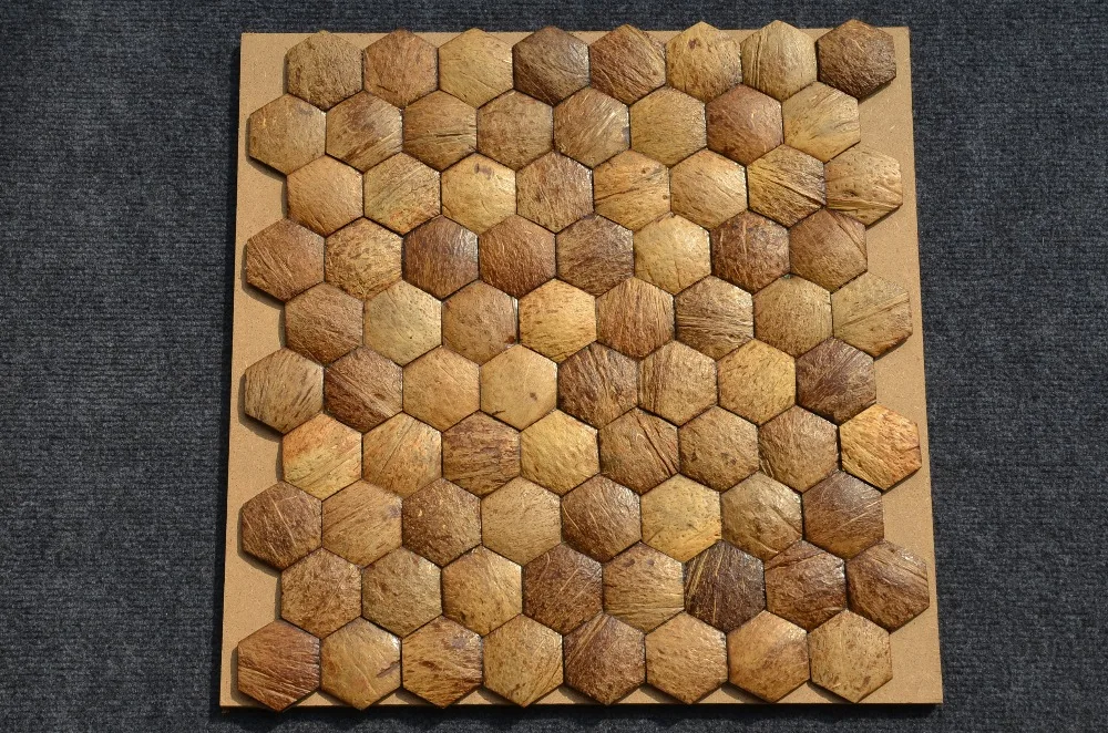 HSSF-LJ freshwater coconut shell mosaic tiles