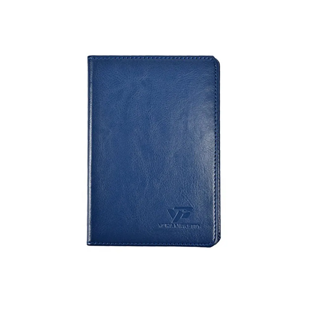 Wholesale RFID Blocking Genuine Leather Passport Wallet Cover with card holders Travel PU Leather Passport Holder