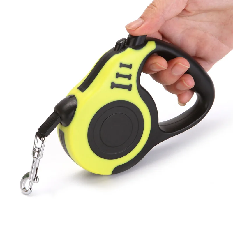 
Retractable automatic dog walking leash with break and lock button 