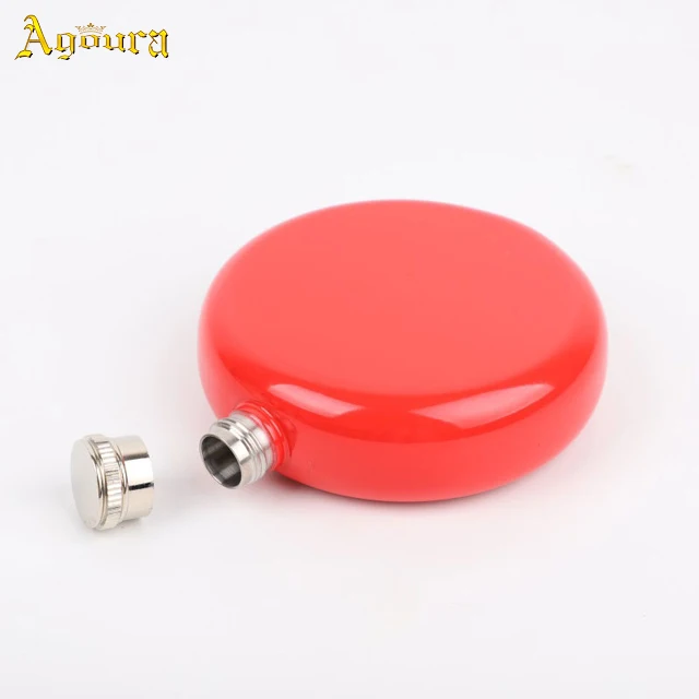 factory round stainless steel jug 5oz Hip flask