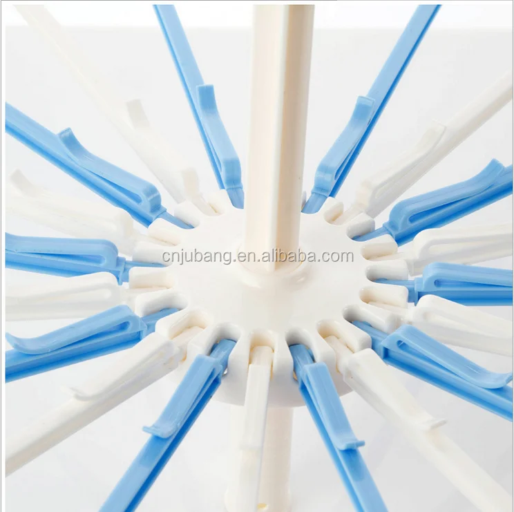 Hot sale windproof rotating foldable Baby Cloth hanger / Plastic Towel Rack / Windproof Towel Drying Hanger