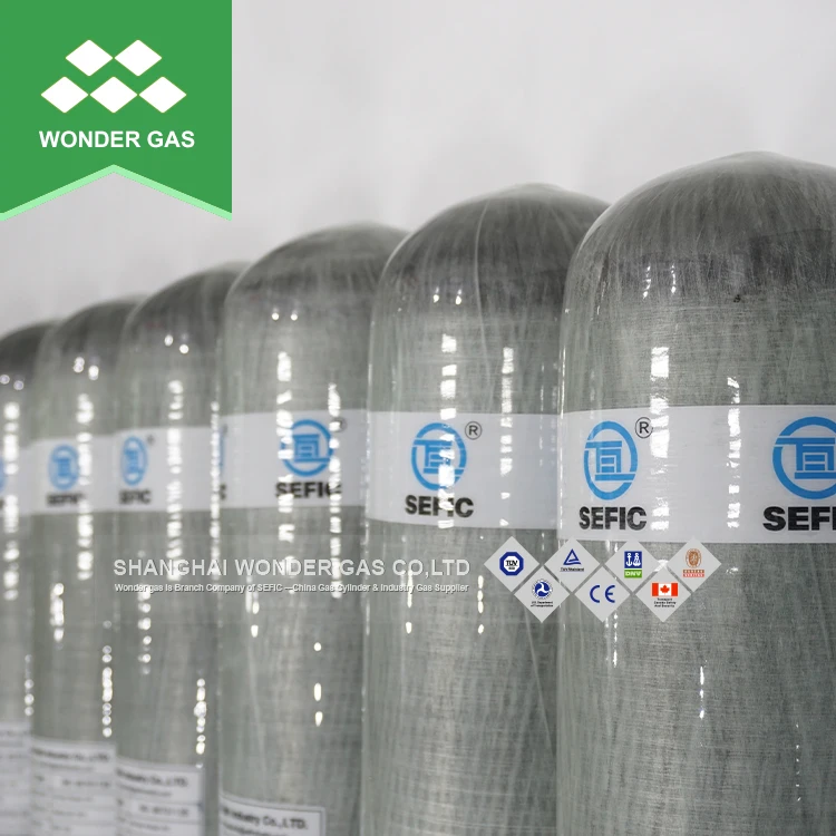 Popular 6.8L Manufacturer Air Breathing Carbon Fiber Tank Empty Gas Cylinder Price