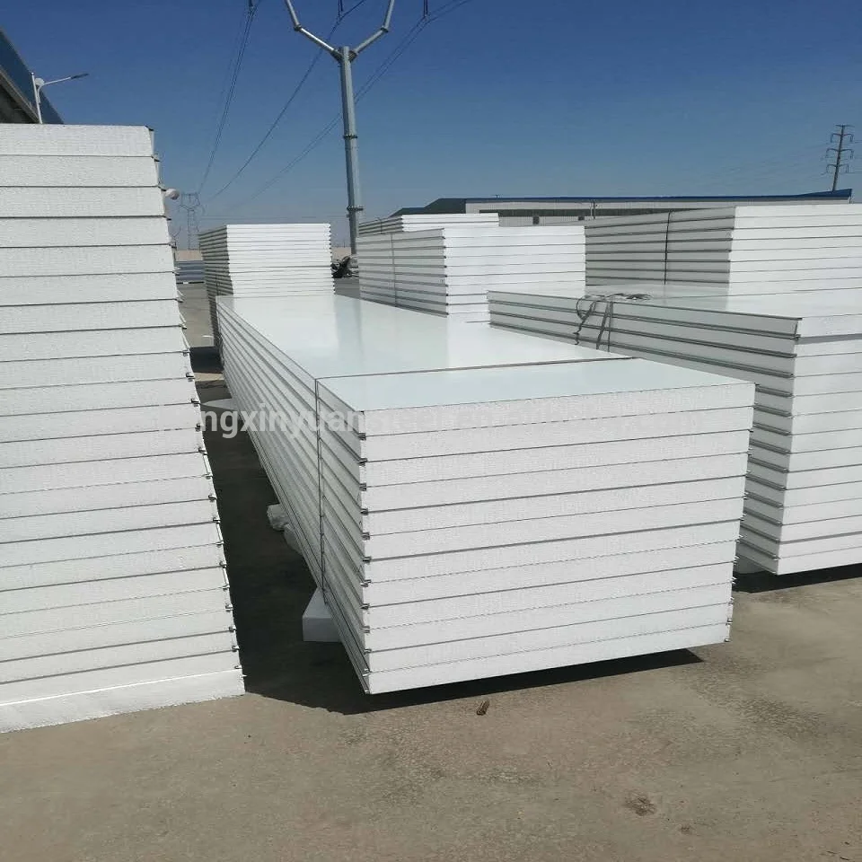 insulated wall and roof eps foam sandwich panel for prefab house/container house/truck box/warehouse
