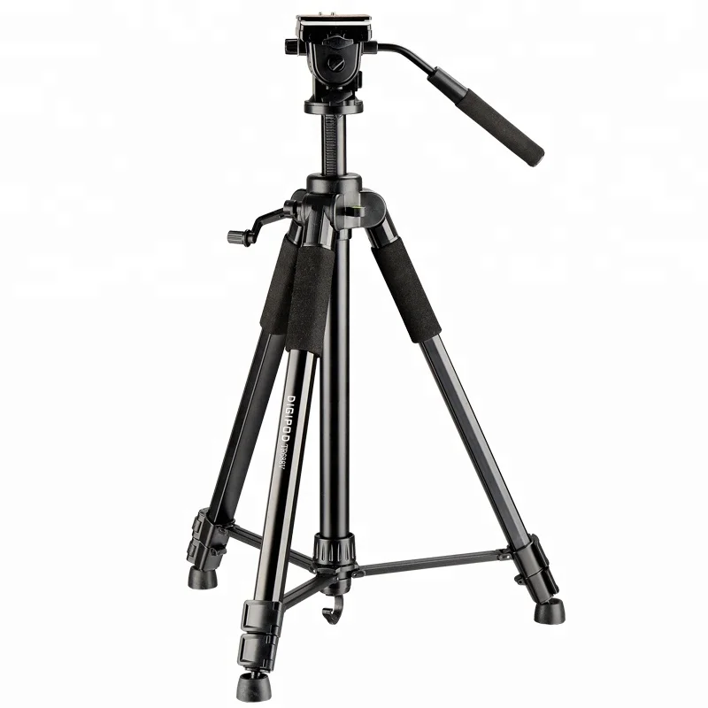 New Design 1.71m Height 6.61LB Loaded  Fluid Pan Head  Aluminum  camera holder telescope tripod