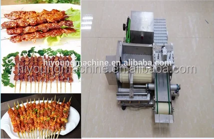 hot sale cheapest semi automatic meat kebab skewer machine
