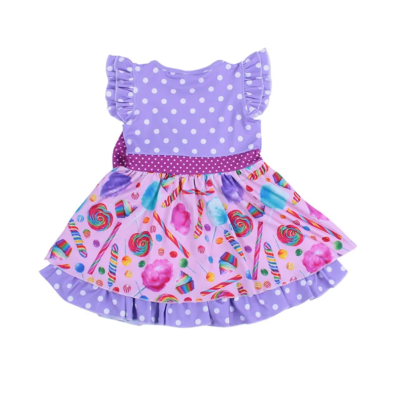 
Newest Lollipop Print Children Fashion Baby Girl Clothing Outfits Kids Capri Clothing Set wholesale baby clothes set 