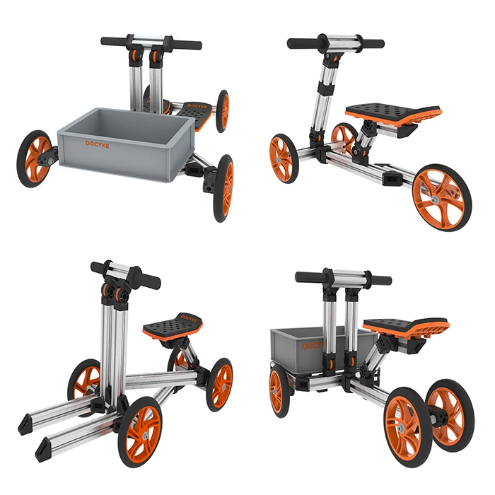 2021 hot sale new trend ride Docyke Children Training outdoor  Diy assemble S-kit Balancing Tricycle ride on Cars toy other tricycles