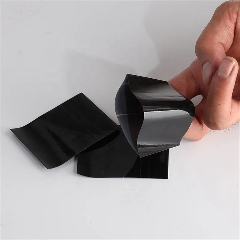 Glossy Black Perforated PVC Heat Shrink Band Capsule Preformed