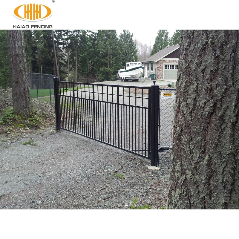 2022 best selling iron gate design catalogue sliding designs corrugated aluminum fence gate