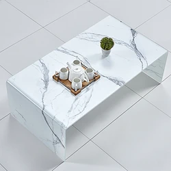 New design 10mm tempered bent glass coffee table Center table from Bazhou Factory wholesale