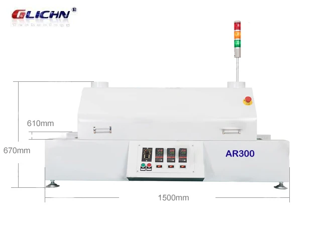 Reflow Oven AR300 /Stencil Printers/Benchtop SMT/Pick and Place Machine