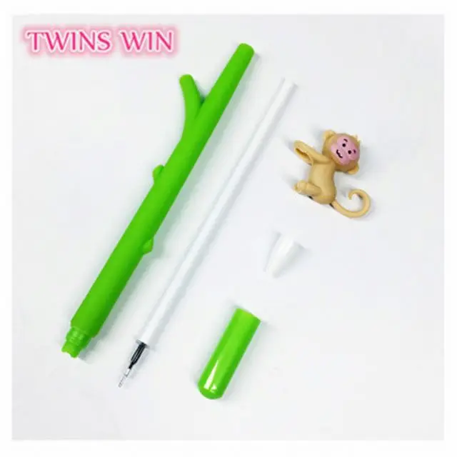 2019 студенческие канцелярские принадлежности по низкой цене, красивый дизайн, Маленькая обезьяна, кавайная гелевая ручка 1205