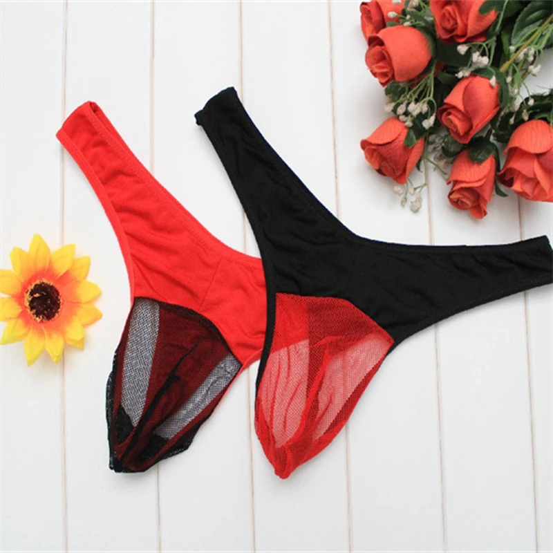 Горячая Распродажа, сексуальные мужские стринги, прозрачные стринги, Сетчатое нижнее белье