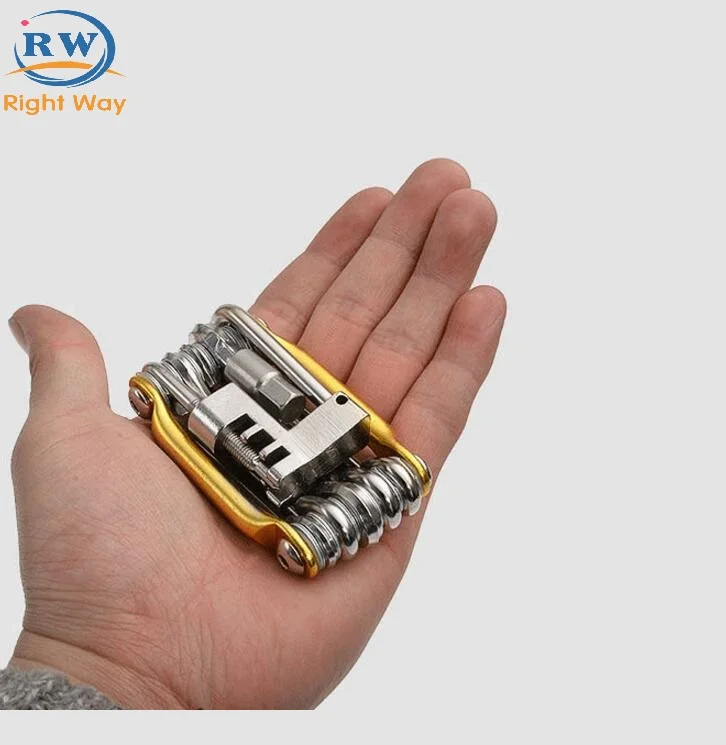 
11in 1 Multifunction Bike Tool Stainless Mini Pocket Bicycle Cycling Repair Multi Tool Bicycle Tool Set 