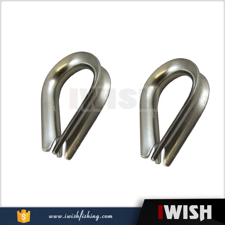 Protect Fishing Lure Line Rubbing 304 Stainless Steel Heavy Duty Thimble