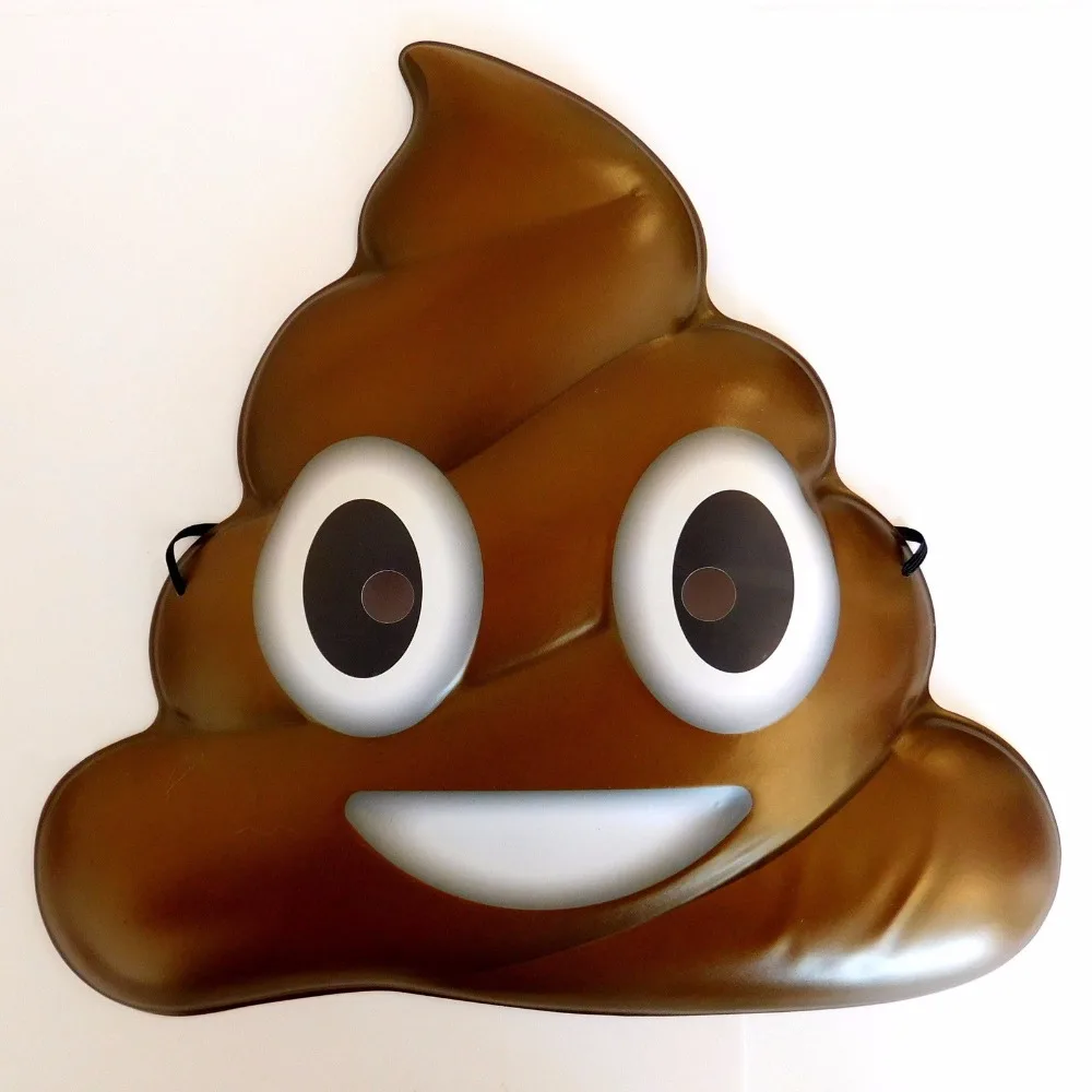 Emoji ПУ лицо emoji маска для детей и взрослых смайлик фантазии платье смайлик Poo маска
