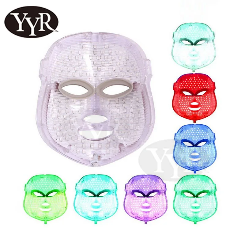 YYR 2018 Best selling Beauty salon use 7 colors LED light face mask for skin rejuvenation